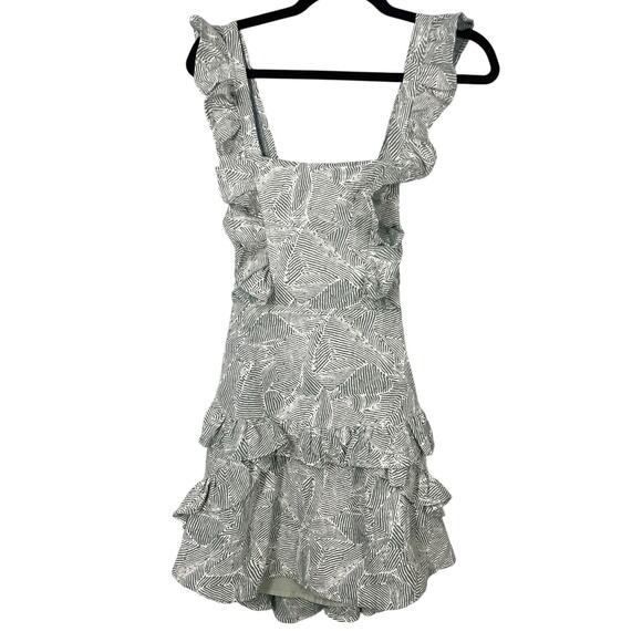 NWT, Debbie Dabble, Size XS, Sage Green Dress, Fit & Flare, Ruffles, Open Back - Picture 1 of 7